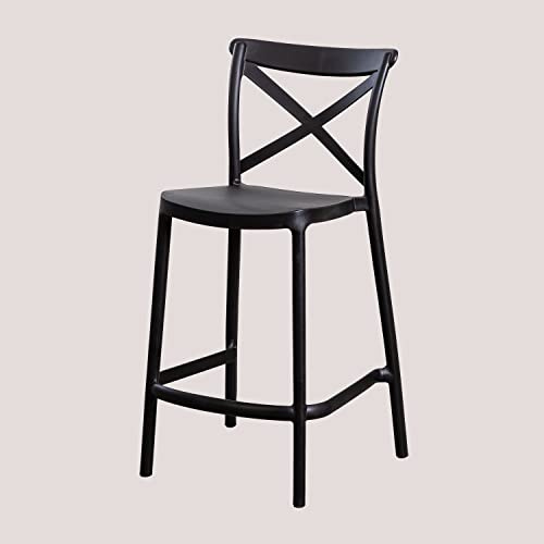 SKLUM 2er Set Barhocker Otax Schwarz ↑65 cm