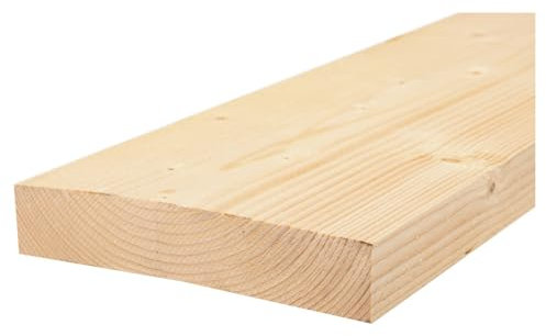 Generico Tavola in Legno di Abete Grezzo Essiccato per Ponteggio mm 40 x 240 x 2250