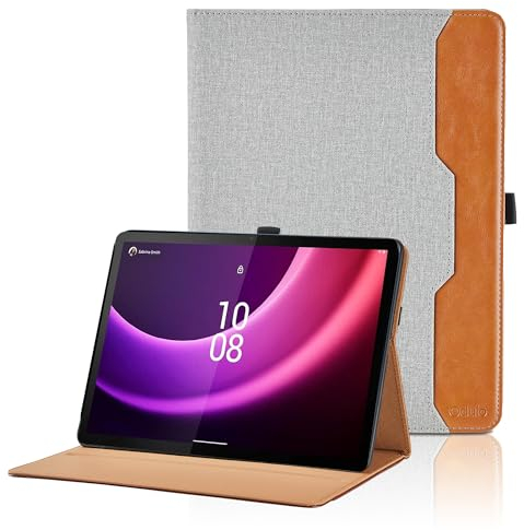 Oduio Case for Lenovo Tab P11 Gen 2 11.5 Inch 2023 (TB350FU) - PU Leather Business Folio Case with Pocket, Auto Wake/Sleep for Lenovo Tab P11 2nd Gen Tablet Cover, Gray