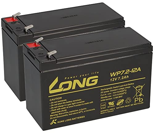 Batterie Onduleur UPS compatible avec les systèmes Effekta série ME/MH/MI/MT/MTD 2 x 12 V 7,2 Ah AGM plomb
