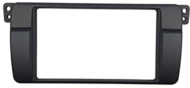CBLDF 180 x 105 mm große Öffnung, Doppel-Din-Blende, kompatibel mit BMW 3er E46, Radio-DVD-Stereo-Panel, Armaturenbrett-Verkleidungs-Set, GPS-Nachrüstung, Installationsrahmen