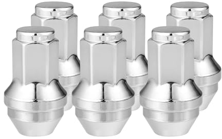 VekAuto Dadi per Bulloni Ruota Compatibili per Ford, Resistenti M14x2.0 Tono Argento 6