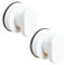 2 Pièces Poignées de Porte à Ventouse, Poignée à Ventouse, Poignée à Ventouse Blanc, Convient Aux Armoires, Portes en Verre, Tiroirs, Couvercle de Toilette(Blanc)