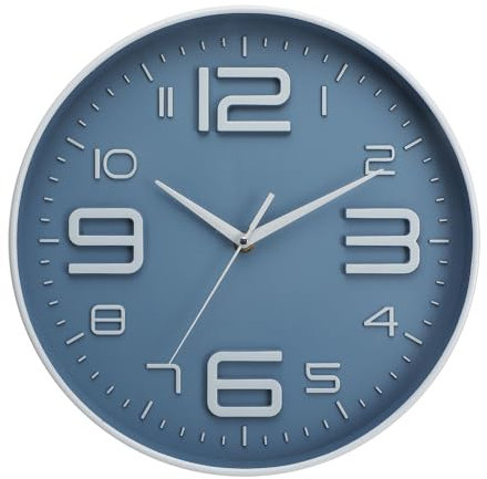 NUOVO Moderne Graue Wanduhr 12 Zoll Wanduhr Stille Große Wanduhren für Wohnzimmer Büro Home Küche Dekor Große 3D Zahl Einfach zu lesen