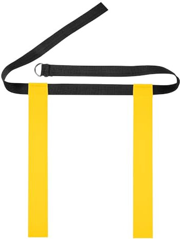 Hsthe Sea Football Kit Flags and Belt, Flag Football Belts, PVC Football Waist Belt 2 Flags Release Buckle for Youth and Adult Training Devices