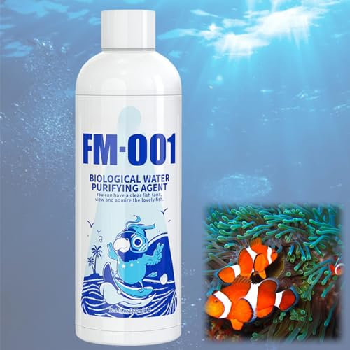 300ML Fish Tank Water Purifier Algae Remover,Fish Tank Algae Treatment,Fish Tank Clear Water Treatment,Anti Algae Treatment Fish Tank,Fish Water Treatment,Quickly Aquarium Algae Treatment,FM-001