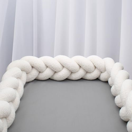 IIQI Plüschfell geflochtenes Seitenschläferkissen, Plüschfell Superweich Knotenkissen, Mehrere Farboptionen. (B1,150cm)