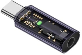 Adaptador de audio tipo C a conector de 3,5 mm, USB C de 3,5 mm, convertidor de auriculares para Q3c8
