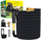 Flexibler Gartenschlauch 22.5m/30m, Flexibel Wasserschlauch Dehnbarer mit 10 Sprühfunktionen, Schnelladaptern und Wandhalterung,Adapter für 1/2' 3/4' Zoll und Wandhalterung (75FT)