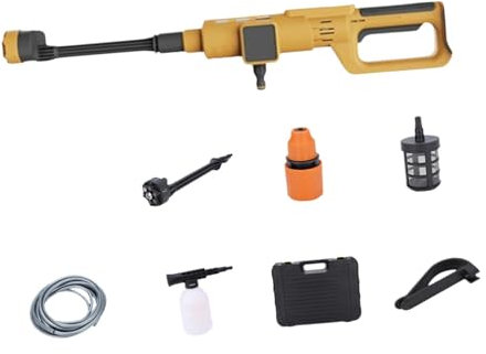 ＡＷＨＡＯ Idropulitrice Senza Fili, Idropulitrice Portatile Senza Spazzole per La Pulizia di Rivestimenti E Barche, Giallo