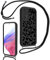 Xylota Coque avec Cordon pour Samsung Galaxy A53 5G 6,5'', Aesthetic Etui avec Réglable Collier Souple Silicone Protection Bumper Case avec Motif, Lanyard Antichoc Housse pour Samsung A53 5G，Léopard