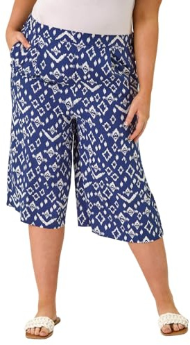 Roman Curve Abstract Spot Culotte for Women UK - Ladies Everyday Autumn Winter Comfy Soft Evening Vacation Work Party Night Out