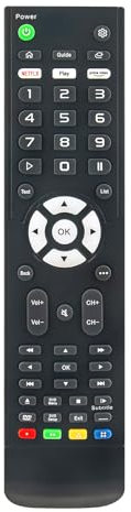 AULCMEET Replacement Remote Control Compatible with Cello WebOS Vision Plus VP19STS 12v/240v Caravan Motorhome HD Satellite TV DVD