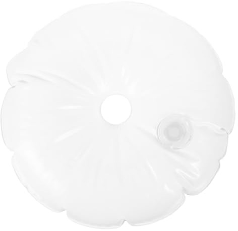 VICASKY Lestage Parasol Base Ronde avec Injection Eau Résistant Au Vent pour Fixation Parasol de Terrasse et Jardin Poids Décoratif Blanc pour Mariage et Extérieur