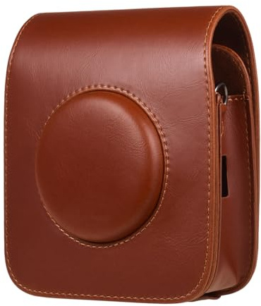 Fydun Kameratasche aus PU-Leder mit Schultergurt für die Sofortbildkamera SQ20 (Brown)