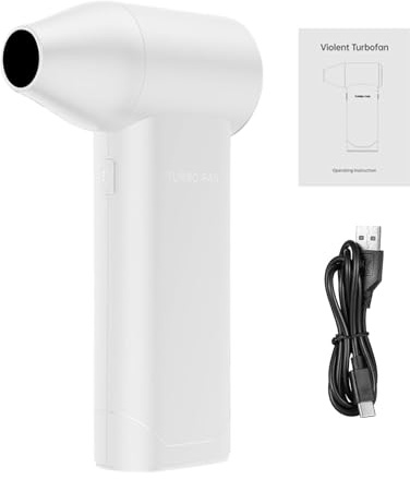 Portable Electric Air Blower | Wireless Dryer for Desktop PC and Game Consoles - Cleaning PC, Car, Computer, Home Detail Hair Salon