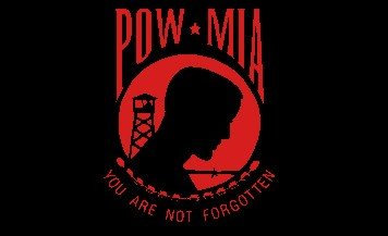 Pow Mia schwarz rot Flagge Fahne 90 * 150 cm