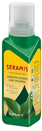 Seramis Nutrimento Vitale per Piante Verdi e Palme, 200 ml – Concime per Piante Verdi per Una Crescita ottimale, Fertilizzante Liquido con dosatore