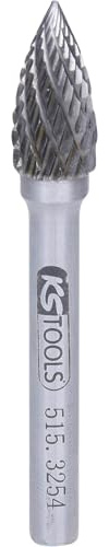 KS Tools 515.3254 HM Spitzbogen-Frässtift Form G, 10mm