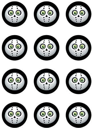 Muffinaufleger Cupcakes Muffins Halloween Zuckerpapier Hannibal HW10