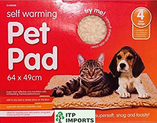 Self Heating Thermal Cat Dog Puppy Animal Pet Warm Warming Washable Rug Bed