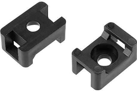 100x Embase Simple avec Collier de Serrage pour Câbles (9mm Maxi) - Lot de 100 - Lot de 100 - LIVRAISON GRATUITE!