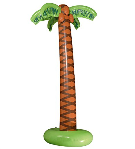 NET TOYS Aufblasbare Deko Palme Sommer Party Beach Sommerpalme Dekoration Partypalme aufblasbar Mottoparty