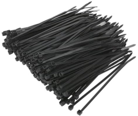 Sealey CT10025P200 Cable Tie 100 x 2.5mm Black Pack of 200
