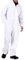 Army And Workwear Men's White Solid Coverall - Size M