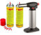 KEMPER - Professioneller Kochbrenner + 2 Gasnachfüllungen – Mikrobrenner mit Piezo-Zündung – einstellbare Gasmenge