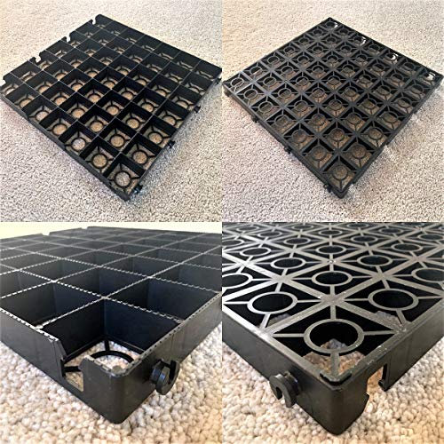 GREENHOUSE BASE GRID 3M X 2.5M SUITS 10x8 FEET GREENHOUSES & SHED BASES 10x8 FEET = FULL ECO KIT + HEAVY DUTY MEMBRANE - PLASTIC ECO PAVING SLAB BASES & DRIVEWAY GRIDS