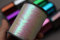 1 Spule, 8000 m, 12 Farben, Holografisches Lametta, Flashabou, Flaches Mylar-Lametta, funkelnd, Materialienbreite: 0,03 cm, pearl