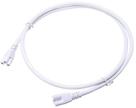 MASUNN 0,5/1/2M T5 T8 Stecker Kabelschnur Draht Für Integrierte LED Leuchtstoffröhre Glühbirne-100cm