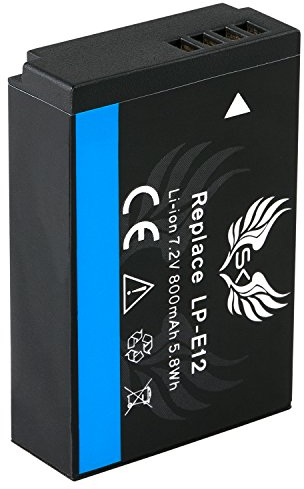 SK Akku Canon LP-E12 - für Canon EOS M M2 M10 M50 M100 M200 100D / Rebel SL1 / Kiss X7 / PowerShot SX70 HS