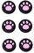 OSTENT 6 x coloré protecteur de bouton de manette analogique compatible pour Sony PS4 Controller - couleur rose