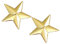 Sharplace Lot de 2 Broches Pins en Forme d'Etoiles, Pins de Col Motif Broche Métallique pour Accessoire de Costume des Hommes Femmes, Or