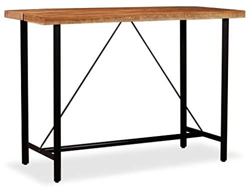 vidaXL Akazie Massiv Bartisch 150x70x107cm Stehtisch Bistrotisch Tresentisch