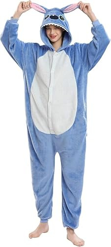 Zhiwei Costume pyjama en forme d'animal pour adulte, combinaison une pièce en peluche de dinosaure pour adultes et adolescents