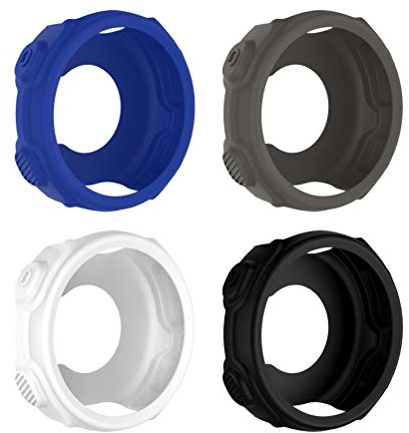 Funda Forerunner 235, 4 Piezas Case Protectora de Silicona Suave A Prueba de Golpes Estuche para Smart Watch Forerunner 235 735XT (Azul/ /Gris/ )