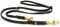 CopcoPet Hundeleine aus Fettleder 2m x 20mm Schwarz – 3-Fach verstellbar, geflochten – Mit Messingbeschlägen – Grifffest, robust – Umhängeleine für große Hunde, ideal für Spaziergang, Training