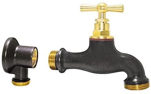 Boutté Kit Robinet de jardin et applique, Teck