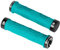 FIFTY-FIFTY Double Lock-On Mountain Bike Grips, Bicycle Handlebar Locking Grips, Non-Slip MTB Handle (Turquoise)