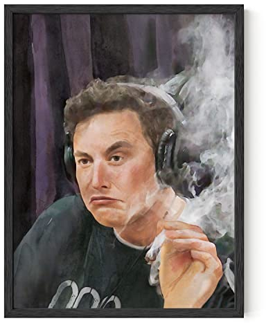 HAUS AND HUES Elon Musk Poster für College Dorm Trippy Room Decor und Coole Poster für Jungs | Ungerahmt, 12 x 16