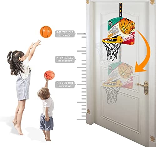 koolbitz Basketball Hoop Height Adjustable indoor outdoor Office Desktop Game Bathroom Slam Dunk Gadget (Design 10)