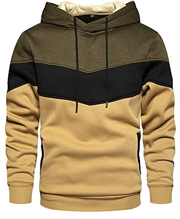 Sudadera con capucha, para hombre, manga larga, deportiva, ceñida, informal, para otoño e invierno verde M
