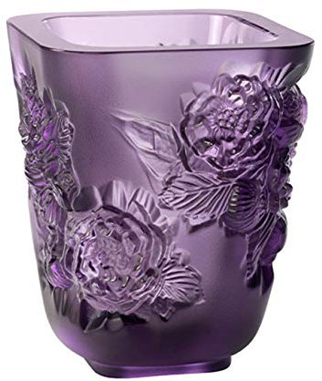 Lalique - Pot Pivoines Violet