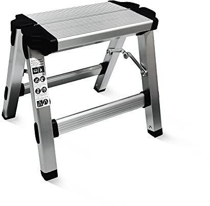 Folding Step Stool Small Foldable Step Stool One Step Ladder with 330 lb Large Loading Capacity for Kitchen, Bathroom, Closet, Garage, Garden