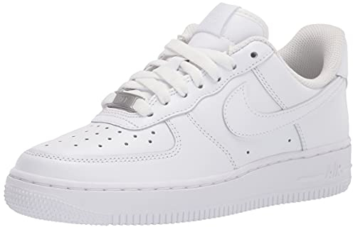 Nike Wmns Air Force 1 '07, Scarpe da Basket Donna, White Metalic Logo, 35.5 EU