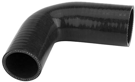 KIMISS - Raccordo per tubo a gomito in silicone per auto, 45 - 51 mm, 90 gradi