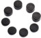 DollaTek 8 Piezas de Diferentes tamaños de Agarre para el Pulgar del Controlador, empuñaduras de Palo analógicas Que Cubren Las Pieles para el Controlador PS4 / PS5 - Negro